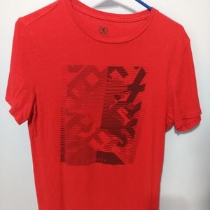 Express Mens Small Red Graphic T-Shirt